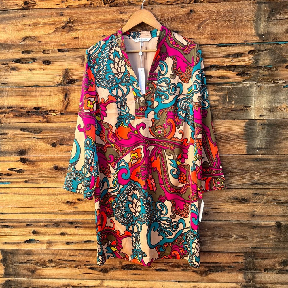 TRINA TURK | NWT Colorful Patterned Dress 10